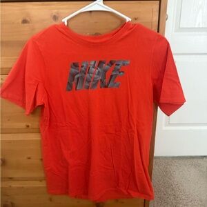 Nike Athletic Cut Tee in Vibrant Red